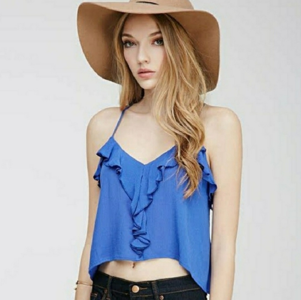 Ruffle crop top
